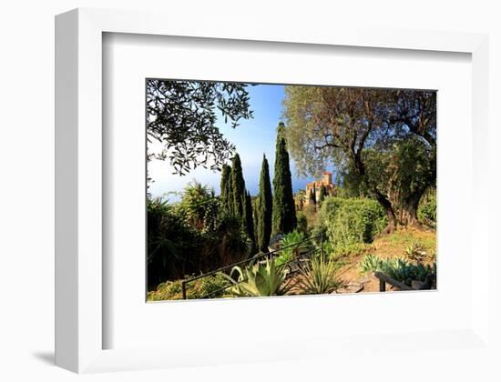 Villa Hanbury at Hanbury Botanic Gardens near Ventimiglia, Province of Imperia, Liguria, Italy-null-Framed Art Print