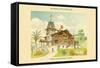 Villa in Kugawa, Japan-J. Gros-Framed Stretched Canvas