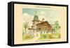 Villa in Kugawa, Japan-J. Gros-Framed Stretched Canvas