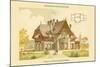 Villa in Nyon, Lake Geneva-G. Brocher-Mounted Art Print