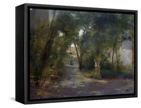 Villa in Portici-Federico Rossano-Framed Stretched Canvas