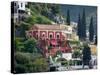 Villa in Positano-Marilyn Dunlap-Stretched Canvas