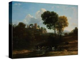 Villa in the Roman Campagna, 1646-1647-Claude Lorraine-Stretched Canvas