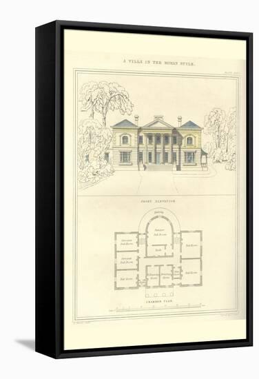 Villa in the Roman Style-Richard Brown-Framed Stretched Canvas