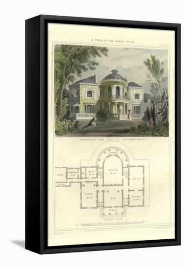 Villa in the Roman Style-Richard Brown-Framed Stretched Canvas