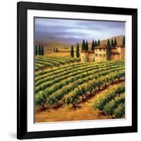 Villa in the Vinyards of Tuscany-Tim Howe-Framed Premium Giclee Print