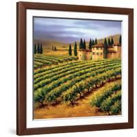 Villa in the Vinyards of Tuscany-Tim Howe-Framed Premium Giclee Print