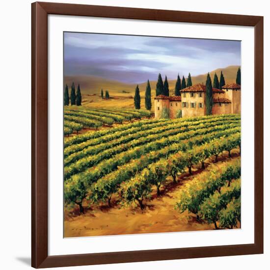 Villa in the Vinyards of Tuscany-Tim Howe-Framed Giclee Print