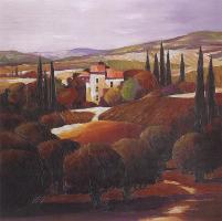 Villa in Tuscany-Max Hayslette-Framed Textured Art