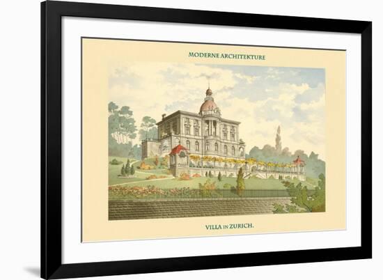 Villa in Zurich, Switzerland-null-Framed Art Print