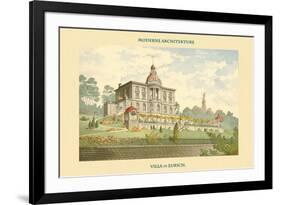 Villa in Zurich, Switzerland-null-Framed Art Print