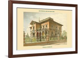 Villa in Zurich, Switzerland-null-Framed Art Print