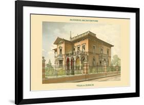 Villa in Zurich, Switzerland-null-Framed Art Print