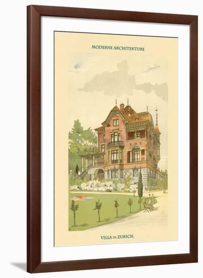 Villa in Zurich, Switzerland-null-Framed Art Print