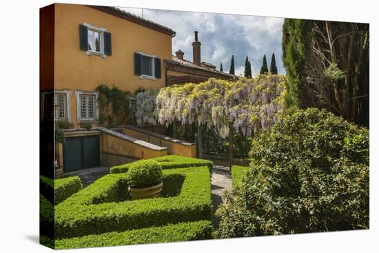 Villa La Foce Garden-Guido Cozzi-Stretched Canvas