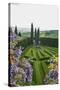 Villa La Foce Garden-Guido Cozzi-Stretched Canvas