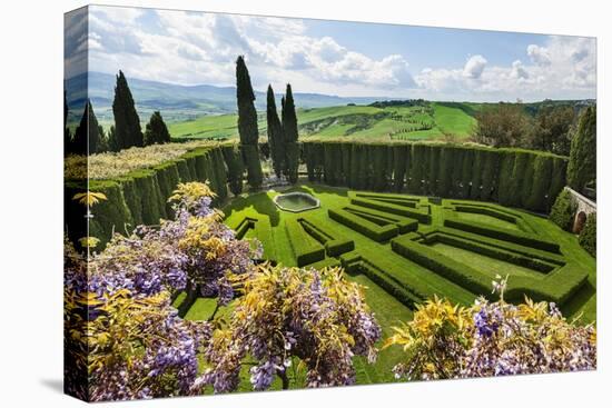 Villa La Foce Garden-Guido Cozzi-Stretched Canvas