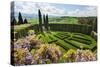 Villa La Foce Garden-Guido Cozzi-Stretched Canvas