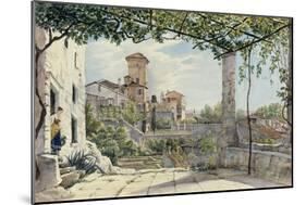 Villa Malta, Rome, about 1840-Franz Ludwig Catel-Mounted Giclee Print