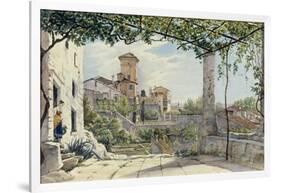 Villa Malta, Rome, about 1840-Franz Ludwig Catel-Framed Giclee Print