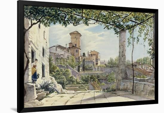 Villa Malta, Rome, about 1840-Franz Ludwig Catel-Framed Giclee Print