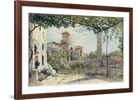 Villa Malta, Rome, about 1840-Franz Ludwig Catel-Framed Premium Giclee Print