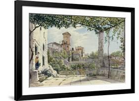 Villa Malta, Rome, about 1840-Franz Ludwig Catel-Framed Premium Giclee Print