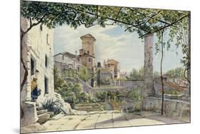 Villa Malta, Rome, about 1840-Franz Ludwig Catel-Mounted Premium Giclee Print