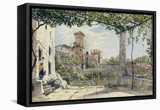 Villa Malta, Rome, about 1840-Franz Ludwig Catel-Framed Stretched Canvas