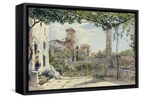 Villa Malta, Rome, about 1840-Franz Ludwig Catel-Framed Stretched Canvas