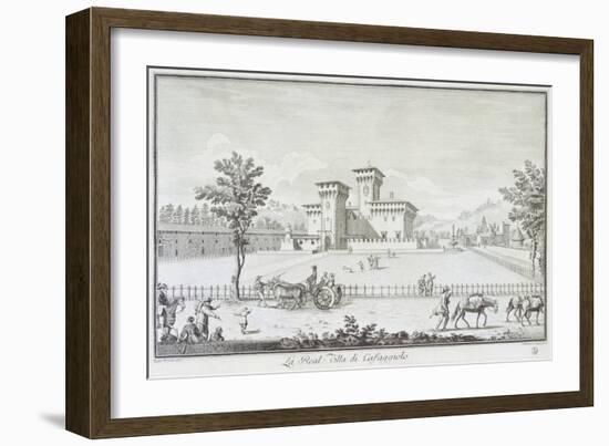 Villa Medici at Cafaggiolo in Barberino Di Mugello-Giuseppe Zocchi-Framed Giclee Print