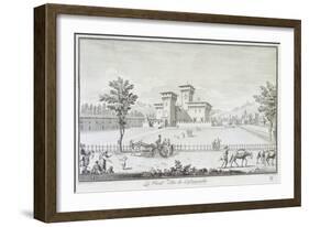 Villa Medici at Cafaggiolo in Barberino Di Mugello-Giuseppe Zocchi-Framed Giclee Print