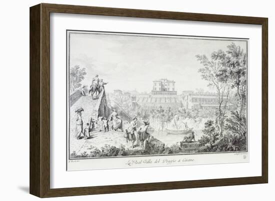 Villa Medici at Poggio in Caiano-Giuseppe Zocchi-Framed Giclee Print