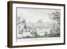 Villa Medici at Poggio in Caiano-Giuseppe Zocchi-Framed Giclee Print
