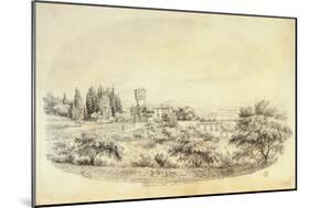 Villa Medici of the Petraia in Florence-Giuseppe Gherardi-Mounted Giclee Print