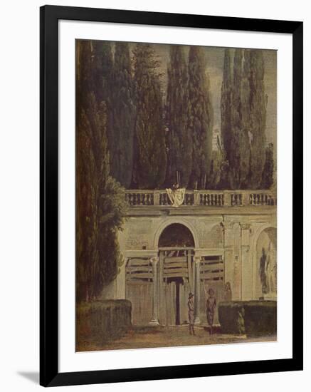 'Villa Medicis en Roma', (View of the Garden of the Villa Medici ), 1634, (c1934)-Diego Velasquez-Framed Giclee Print