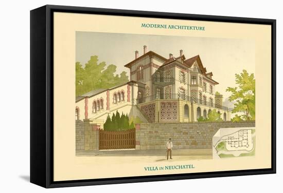 Villa - Neuchatel-Chatelain-Framed Stretched Canvas