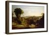 Villa of Lucullus at Misenum in the Bay of Naples-William Leighton Leitch-Framed Giclee Print