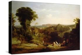 Villa of Lucullus at Misenum in the Bay of Naples-William Leighton Leitch-Stretched Canvas