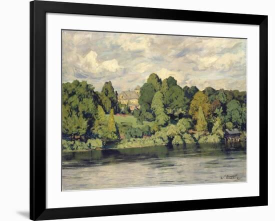 Villa on a Markish Lake, C. 1906-Walter Leistikow-Framed Giclee Print