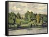 Villa on a Markish Lake, C. 1906-Walter Leistikow-Framed Stretched Canvas