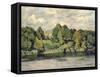 Villa on a Markish Lake, C. 1906-Walter Leistikow-Framed Stretched Canvas