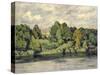 Villa on a Markish Lake, C. 1906-Walter Leistikow-Stretched Canvas