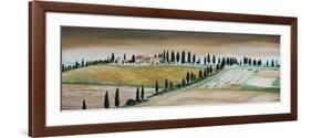 Villa on Hill, Tuscany, 2001-Trevor Neal-Framed Giclee Print