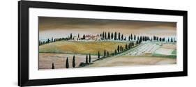 Villa on Hill, Tuscany, 2001-Trevor Neal-Framed Giclee Print