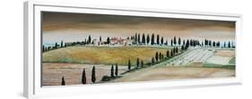 Villa on Hill, Tuscany, 2001-Trevor Neal-Framed Giclee Print