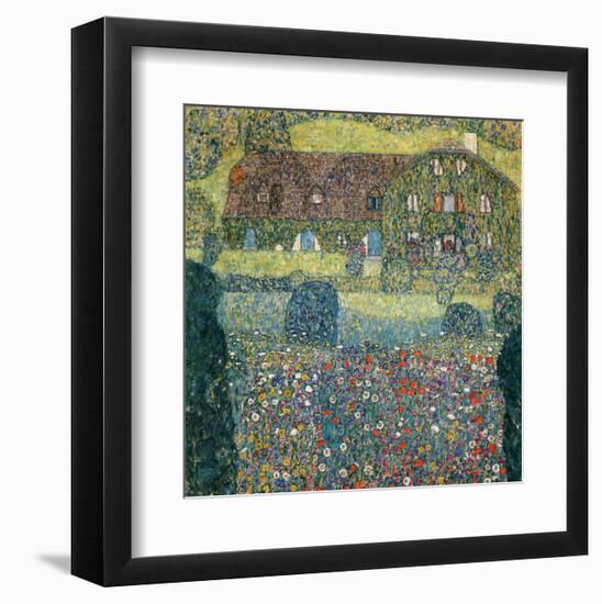 Villa on the Attersee-Gustav Klimt-Framed Giclee Print