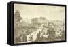 Villa Palmieri, Fiesole, from 'Vedute Delle Ville Et D'Altri Luoghi Della Toscana', Engraved by…-Giuseppe Zocchi-Framed Stretched Canvas