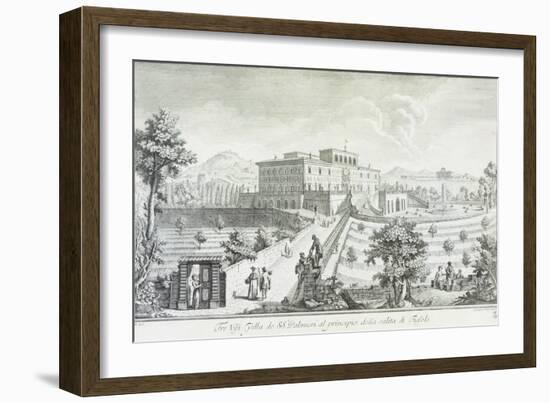 Villa Palmieri in Fiesole-Giuseppe Zocchi-Framed Giclee Print