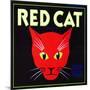 Villa Park, California, Red Cat Brand Citrus Label-Lantern Press-Mounted Art Print